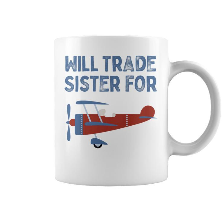 Kids Will Trade Sister For Airplane  Kids Airplane Coffee Mug