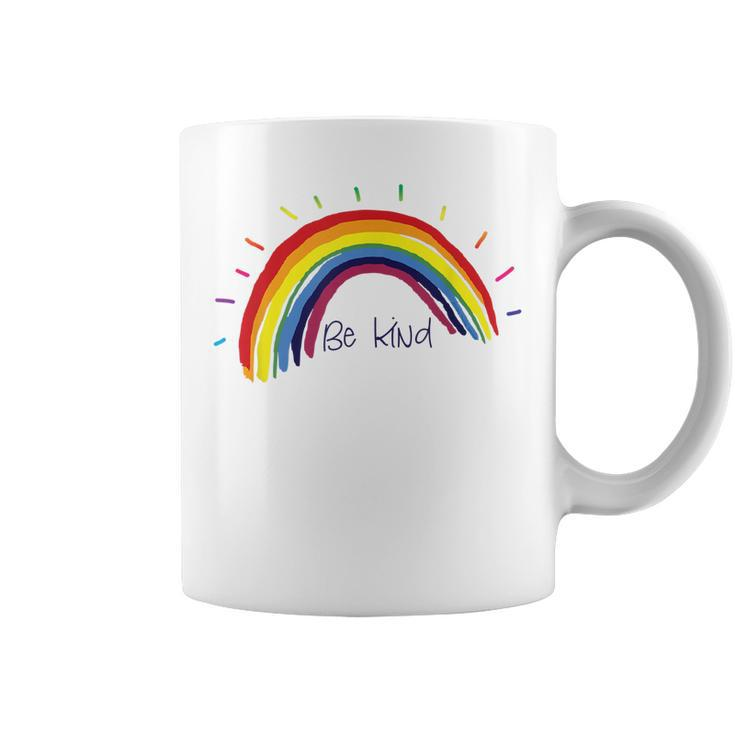 Kindness Rainbow Positive Message - Be Kind  Coffee Mug
