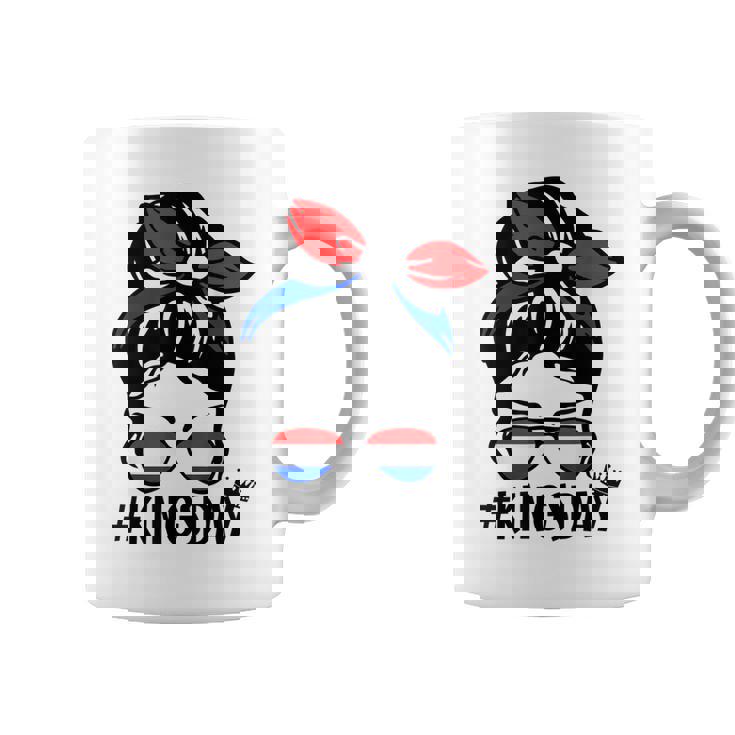 Koningsdag Netherlands Messy Bun Kingsday Dutch Kings Day Coffee Mug