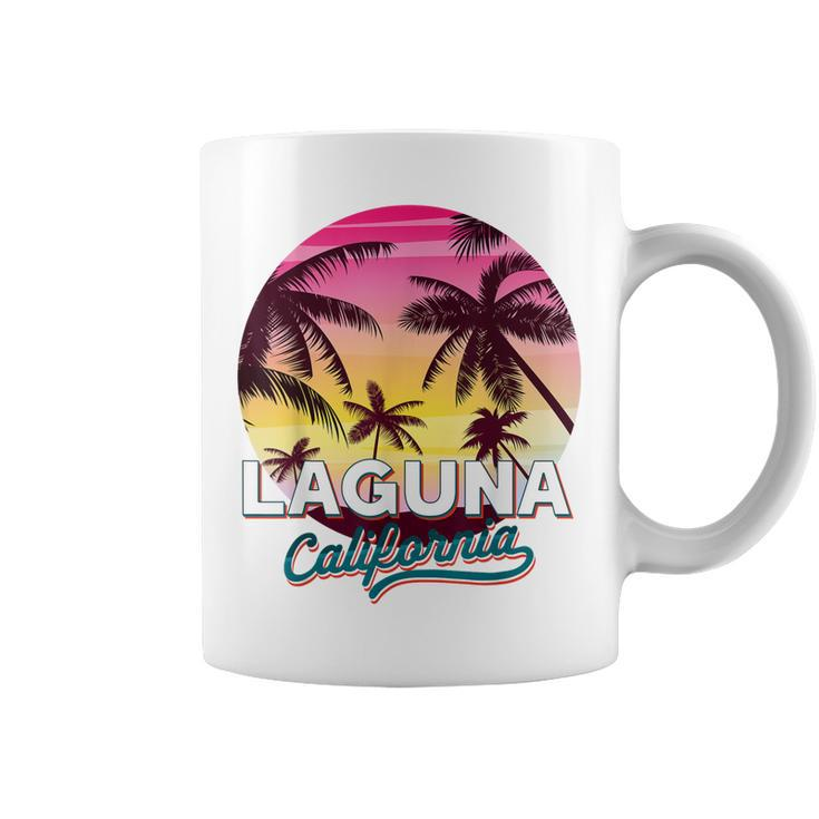 Laguna California Palm Tree Beach Summer Vacation Sunset  Coffee Mug