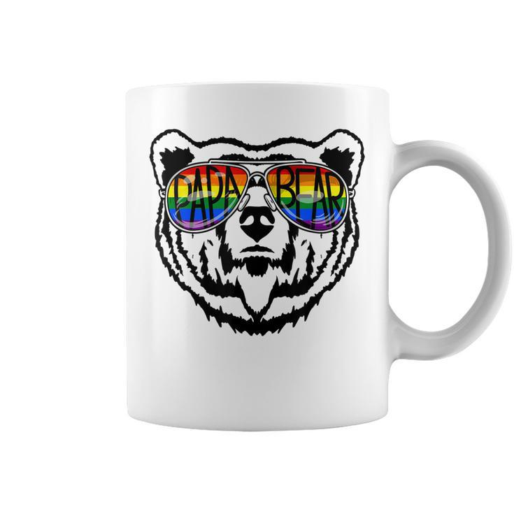 Lgbt Daddy Papa Bear Gay Pride Proud Dad Fathers Day  Gift For Mens Coffee Mug