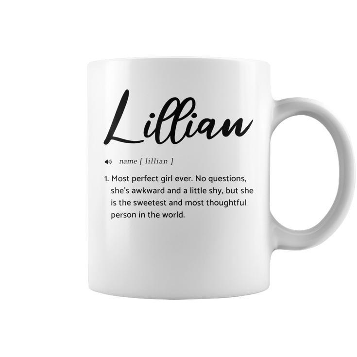 Lillian Sarcastic Name Definition Gift For Lillian Coffee Mug