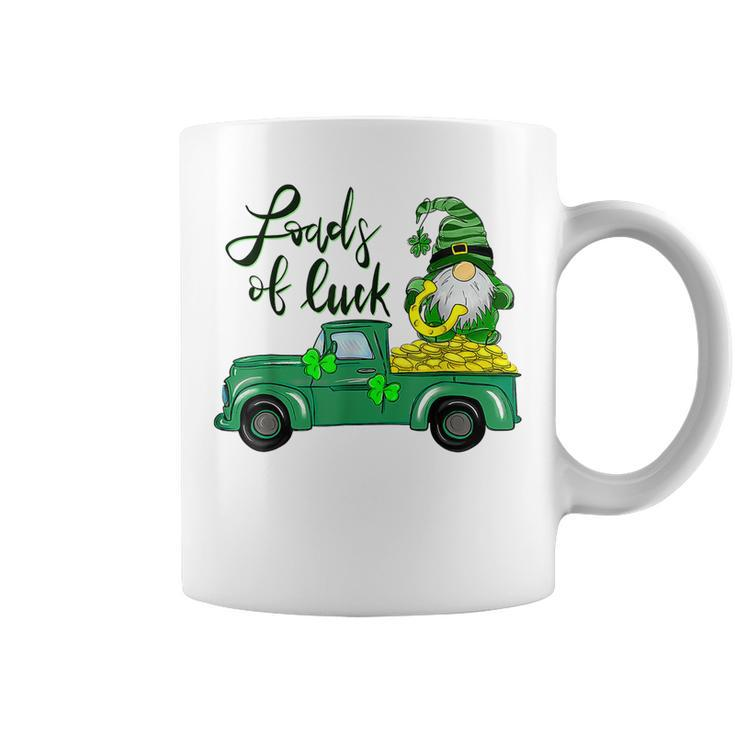 Loads Of Luck Truck Gnome St Patricks Day Shamrock Clover  Coffee Mug