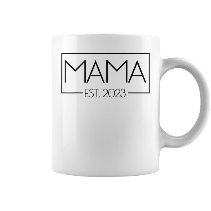 Mama Est 2023 Werdende Mutter Schwangere Geschenk Neue Mama Tassen