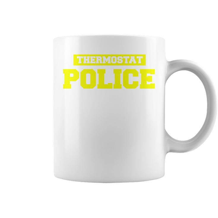 Mens Funny Fathers Day Shirt - Thermostat Police - Dad Shirts Coffee Mug