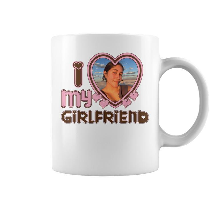Mens I Love My Girlfriend Custom   Coffee Mug