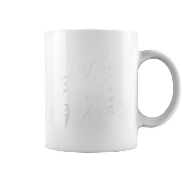 Mens Lucky Groom St Pattys Day T  Gift For Couple Husband Coffee Mug
