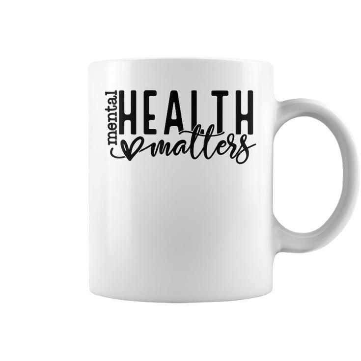 Mental Health Matters Retro Human Brain Illness Awareness  Coffee Mug