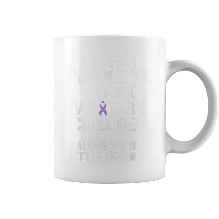 Military Child Month Purple Up Pride Brave Heroes T   Coffee Mug