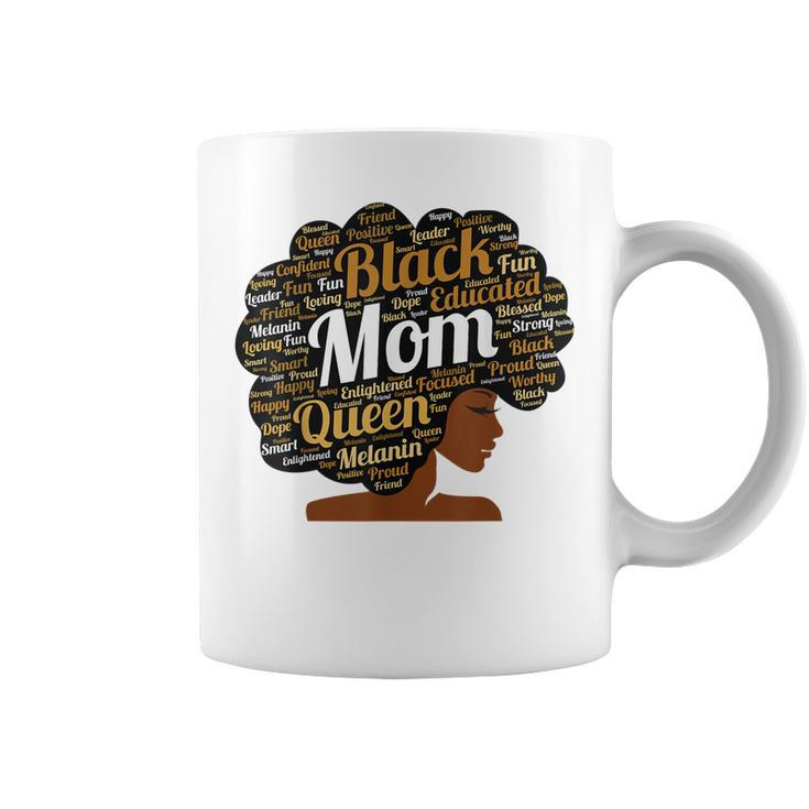 Mother’S Day Junenth Black Mom Queen Afro African Woman  Coffee Mug