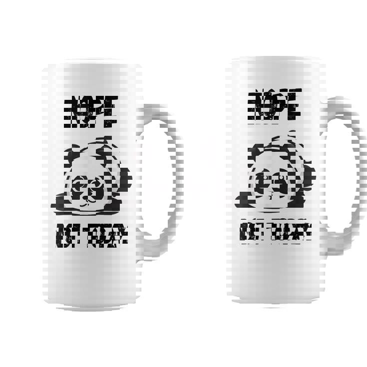 Nop Not Today  Lazy Panda For Men Women Mom Kids Dad  Coffee Mug