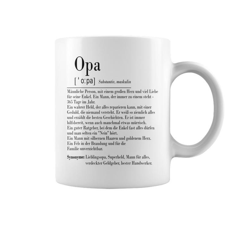 Opa Definition Tassen, Herren Spruch für Großvater