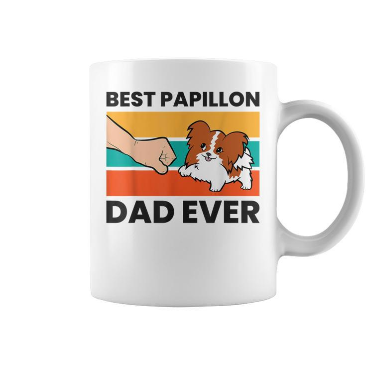 Papillon Dog Owner Best Papillon Dad Ever Coffee Mug