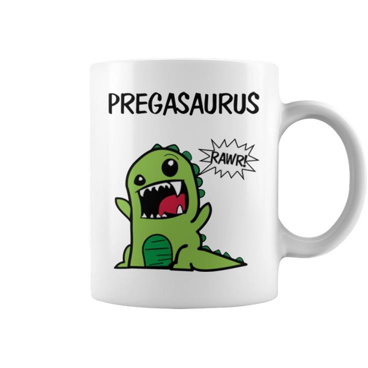 Pregasaurus Rawr Dinosaur Coffee Mug