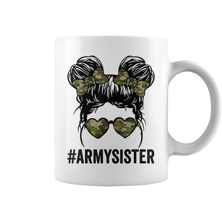 Proud Army Sister Funny  For Army Wives Army Women  Coffee Mug