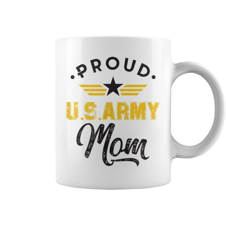 Proud Us Army Mom Family Parents Mother Son Daughter Gift Coffee Mug