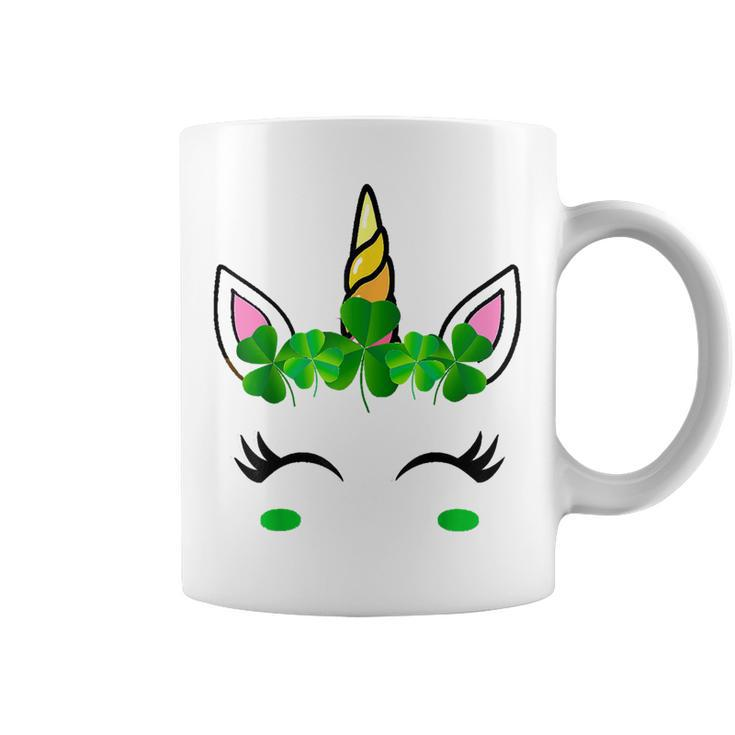 Rainbow Unicorn St Patricks Day Theme 8 9 10 12 Women Girls  Coffee Mug - Thegiftio