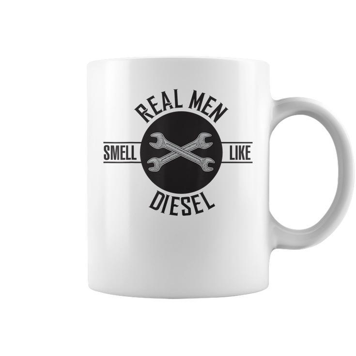 Real Men Smell Like Diesel Funny Mechanics Coffee Mug