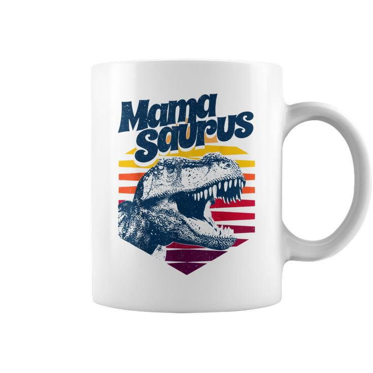 Retro Vintage T-Rex Tyrannosaurus Rex Hexagon Mamasaurus  Coffee Mug