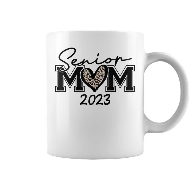 Senior Mom Class Of 2023 Leopard Heart Graduation Gifts  Coffee Mug