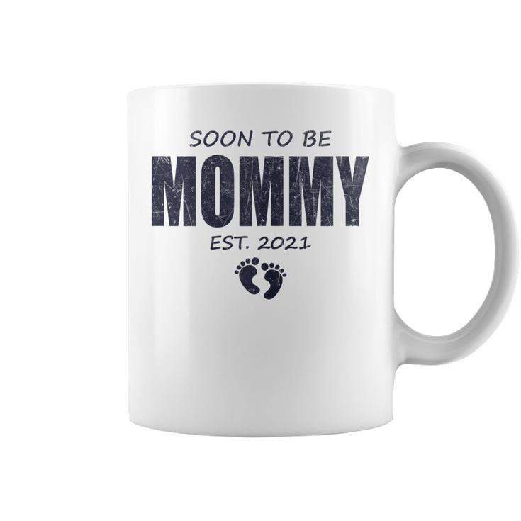 Soon To Be Mommy 2020 And Promoted To Mom Baby Announcement  Gift For Womens Coffee Mug