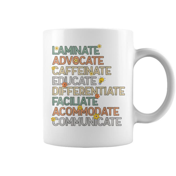 Sped Special Education Teacher Laminate Advocate Caffeinate  Coffee Mug