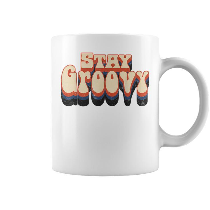 Stay Retro Groovy Hippie Peace Love 60S 70S Matching Outfit  Coffee Mug
