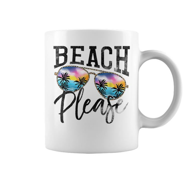 Sunglasses Beach Please Hawaii Beach Hello Summer Holidays  Coffee Mug
