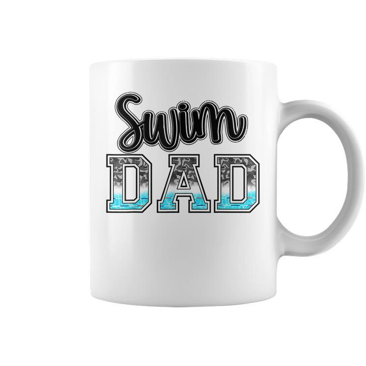Swim Dad Swimming Diving Camo Western Fathers Day  Coffee Mug