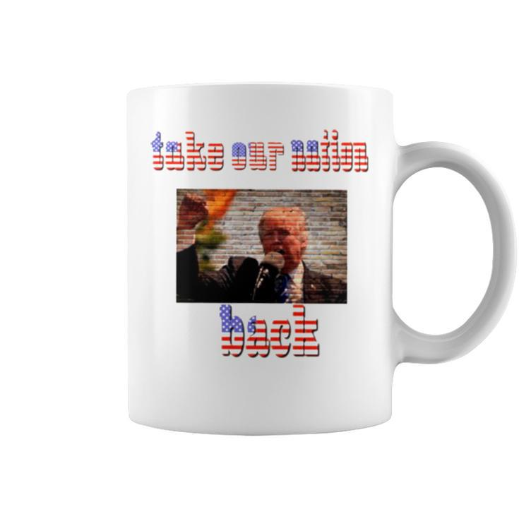 Take Our Nation Back Trump Usa Flag Coffee Mug