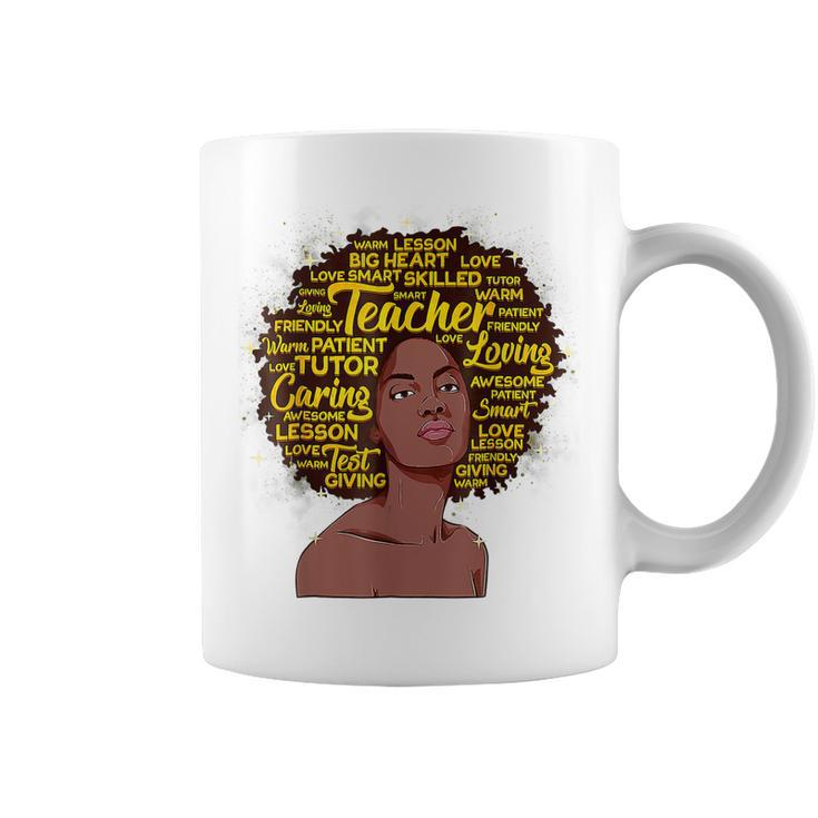 Teacher Black History Month African American Melanin Woman  Coffee Mug