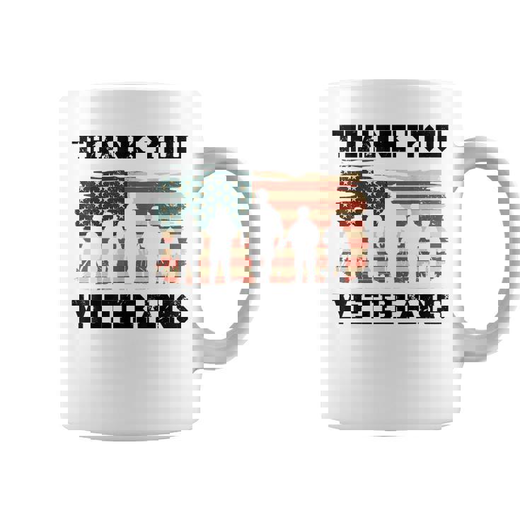Thank You Veterans - Funny Gifts For Veterans Dad Grandpa Coffee Mug