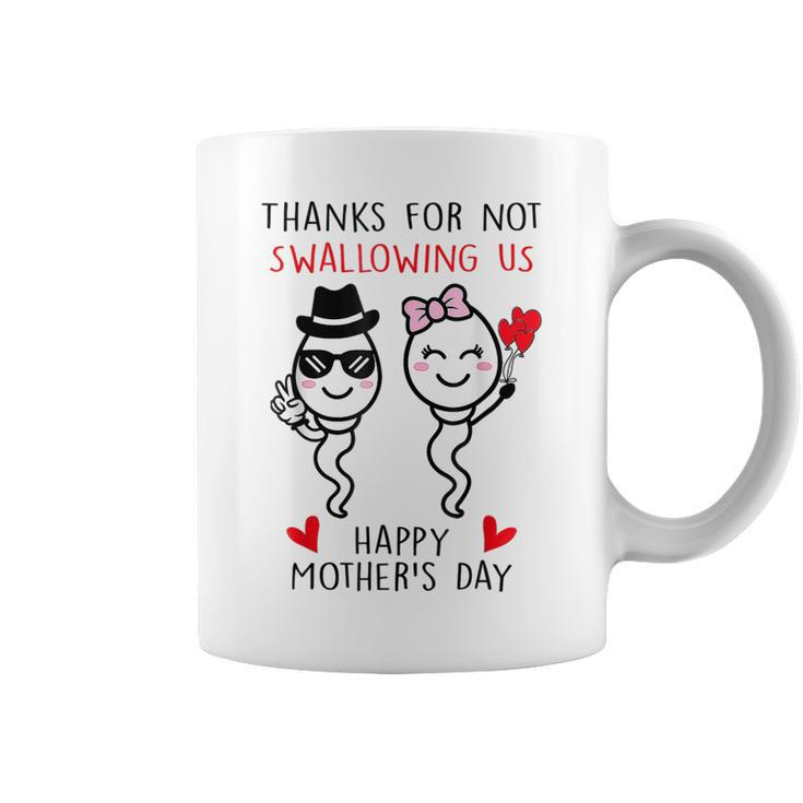Thanks For Not Swallowing Us Happy Mothers Day 2023 Mom Kid  Coffee Mug