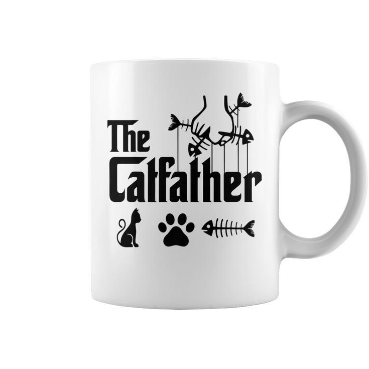 The Catfather Parody Funny Cat Lovers Cat Dad Fathers Day   Coffee Mug