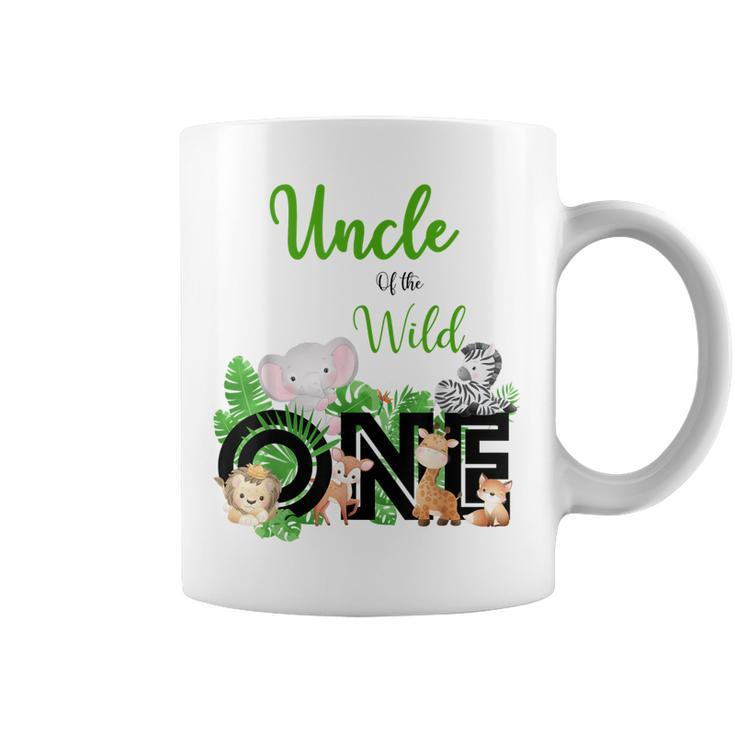 Uncle Of The Wild One | Zoos Happy Birthday Jungle Animal Coffee Mug