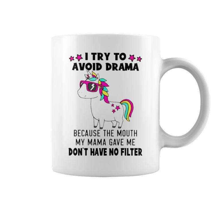 Unicorn I Try To Avoid Drama Coffee Mug