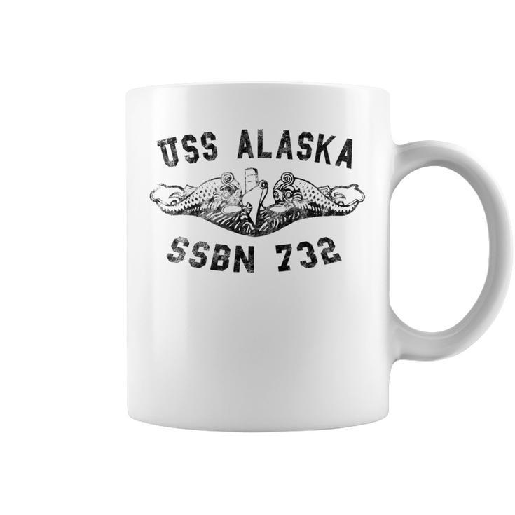 Uss Alaska Ssbn 732 Submarine Badge Vintage Coffee Mug