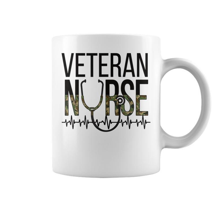 Veteran Nursing Heartbeat Veteran Nurse  Coffee Mug