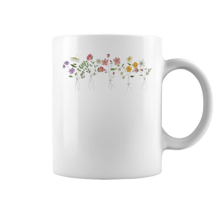 Vintage Inspired Botanical Flower Gardener Naturalist Flower  Coffee Mug