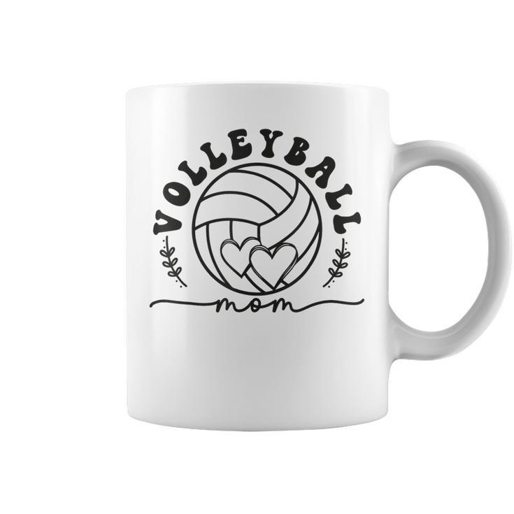 Volleyball Mom For Women Matching Volleyball Players Team  Coffee Mug