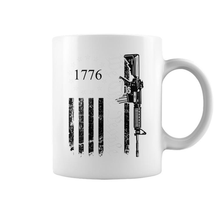 We The People - Gun Rights Ar15 Pro Guns Usa Flag On Back  Coffee Mug