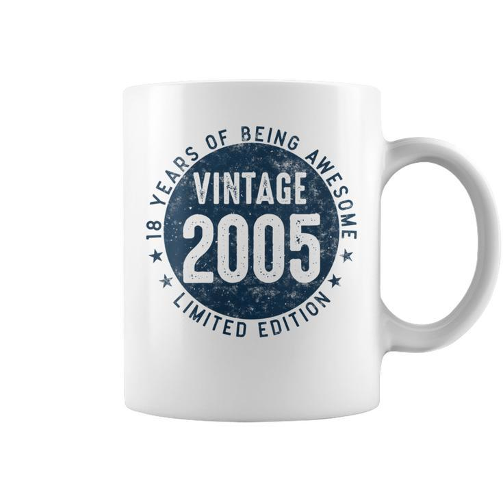Womens 18 Year Old Gifts Vintage 2005 Limited Edition 18Th Birthday  Coffee Mug
