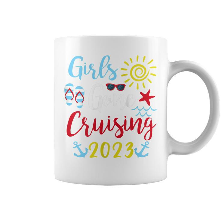 Womens Girls Gone Cruising 2023 Cruise Squad Vacation Girl Trip  Coffee Mug