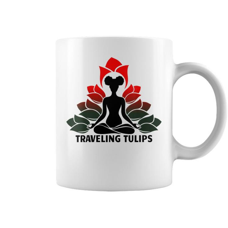 Womens Meditating With Tulips  Coffee Mug