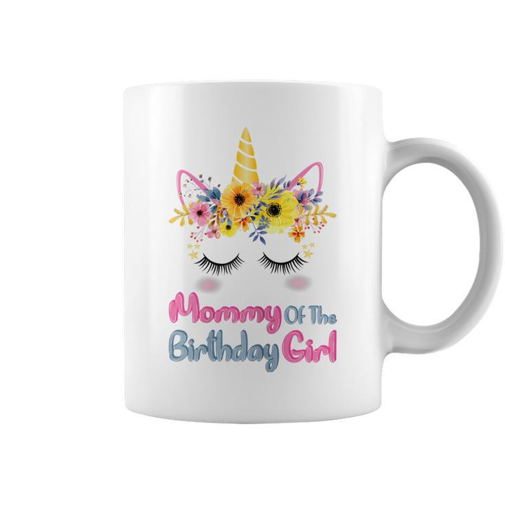 Womens Mommy Of The Birthday Girl - Matching Unicorn Birthday  Coffee Mug