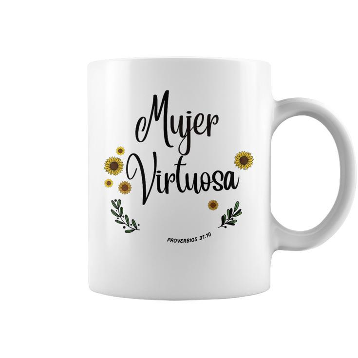 Womens Mujer Virtuosa Proverbios 3110 Spanish Christian Bible   Coffee Mug