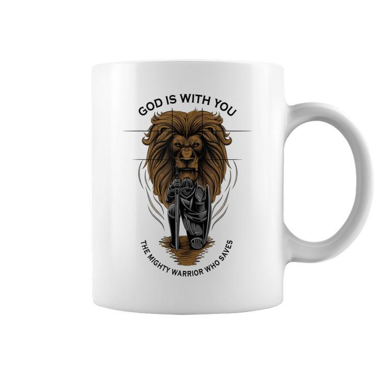Zephaniah 317 Christian Gifts Men Dad Husband Jesus Lion  Coffee Mug