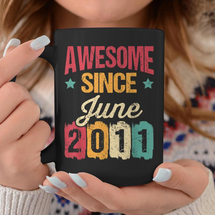 12Th Birthday Gift Awesome Since June 2011 12 Year Old Coffee Mug Funny Gifts
