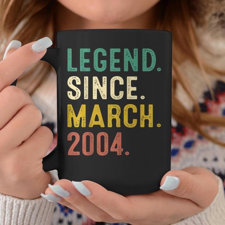 19 Years Old Gifts Legend Since March 2004 19Th Birthday Coffee Mug Funny Gifts