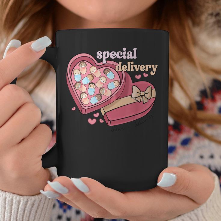 Special Delivery Labor And Delivery Nurse Valentines Day  Coffee Mug